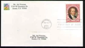 US. 3856. 37c. Clark. Lewiss and Clark Expedition 200th Anniv.. ND FDC. 2004 - Picture 1 of 1