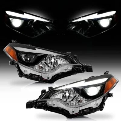 Tubo LED DRL para Toyota Corolla 2014 2015 2016 con faros proyectores LED Foto 1 de 4