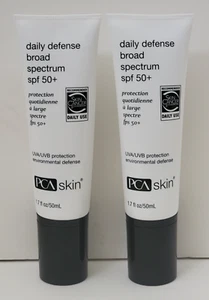 2 pk PCA SKIN Daily Defense Broad Spectrum SPF 50+ Environmental Defense 1.7 oz - Picture 1 of 2