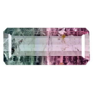 Turmalina sandía sin calefacción/sin tratar corte octágono de 3,55 quilates (16 x 7 mm) - Imagen 1 de 2