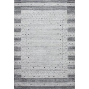 Bashian Terrain Zan 3'6" x 5'6" Hand Woven Area Rug in Glacier - Picture 1 of 6