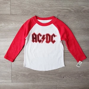 NWT ACDC Live Nation official baby rock band shirt size 12 months raglan music - Picture 1 of 4