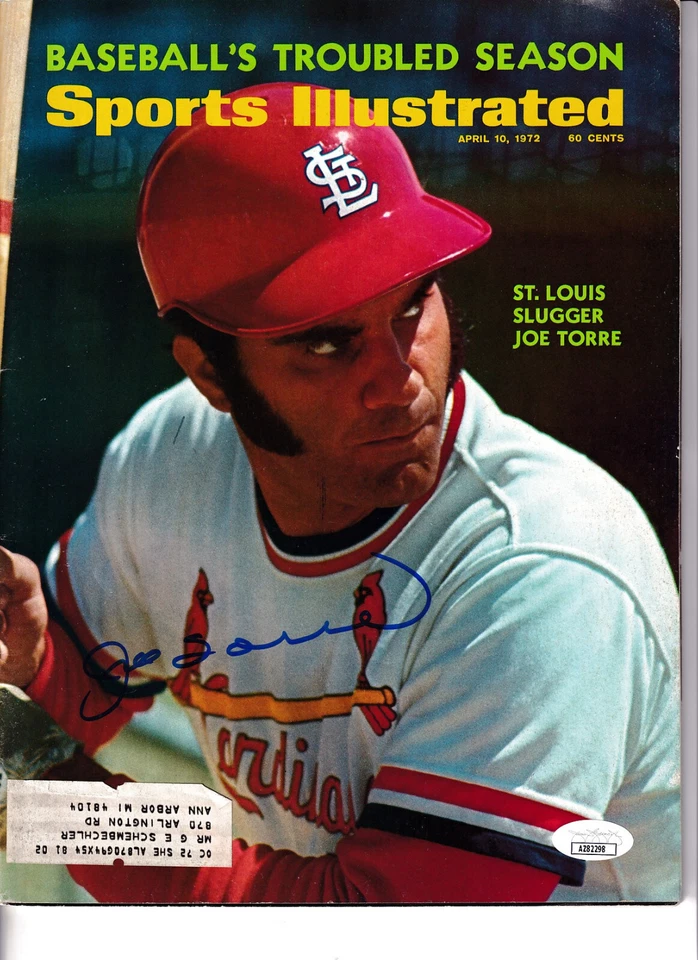 Joe Torre autographed signed auto Cardinals 1972 Sports Illustrated magazine JSA - Image 1 of 1