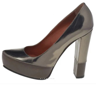 Zapatos de salón Missoni de tacón alto de cuero marrón metálico talla 37 Foto 1 de 4