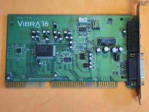 Vintage 1997 Creative Labs Sound Blaster ViBRA 16 ISA Sound Card CT4180 - Afbeelding 1 van 2