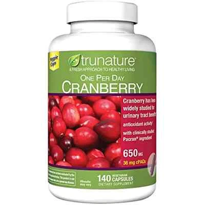 trunature 140 Pacran Cranberry 650 mg. Vegetarian Capsules, EXP 08/2025 - Image 1 of 2