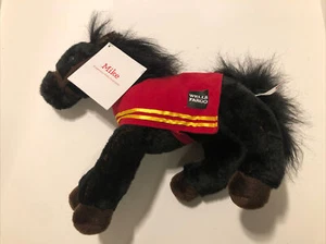 Wells Fargo Legendary 2016 Mike 12" Tall Black Pony Horse Plush Stuffed Animal - Picture 1 of 7