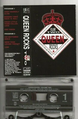 QUEEN ROCKS VOLUME TWO VERY RARE USA PROMO-ONLY CASSETTE ALBUM - Image 1 of 2