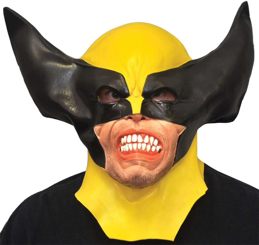 Wolverine Adult Latex Mask X-Men Halloween - Image 1 of 1