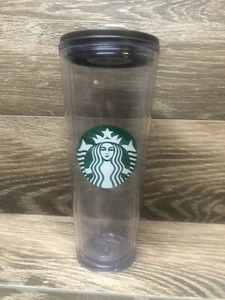 Starbucks Venti Clear Double Wall acrylic cold cup 24oz tumbler - Picture 1 of 3