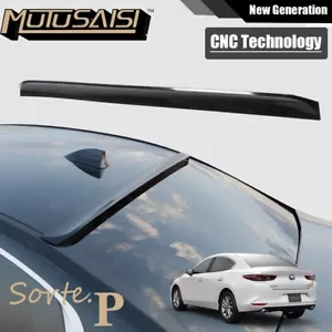 Fits Mazda 3 2019-2024 Sedan Rear Roof Spoiler Wing Lower Kick Ducktail Style - Picture 1 of 17