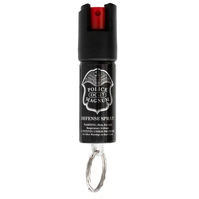 Police Magnum OC-17 Red Pepper Spray Keyring Self Defense Security Protection