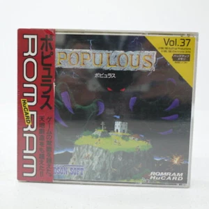 POPULOUS PC Engine Hu Card Software Japan Import Free shipping FedEx DHL - Picture 1 of 5