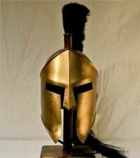 Medieval Spartan Helmet Warrior Costume 300 King Leonidas Halloween Day W/Stand