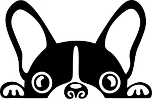 French Bulldog Decal Sticker Cute Fun Frenchie Dog Car Window Vinyl Bouledogue - Picture 1 of 13