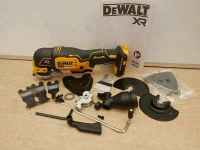 DeWalt DCS355 18v xr multi tool bare unit + accessory set blades & mesh discs - Image 1 of 2