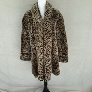 Cappotto vintage Monterey Fashions pelliccia sintetica stampa leopardata taglia small - Foto 1 di 13