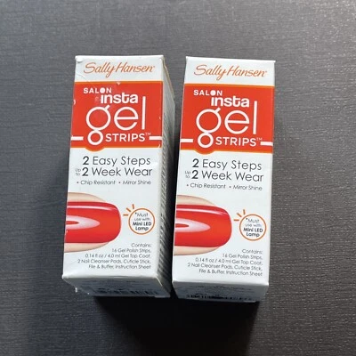 2x Sally Hansen Salon Insta Gel Strips #250 Get Juiced (Up To 2 Weeks Wear) - Image 1 of 4