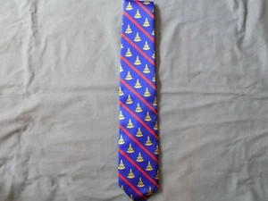 Blue Striped Necktie Past Master Masonic with Square Freemason Fraternity NEW! - Picture 1 of 1