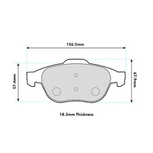 Ferodo DS2500 Front Brake Pads For Renault Twingo RS - (FCP1441H) - Afbeelding 1 van 3