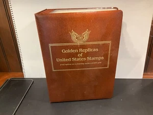 71 goldene Repliken von Briefmarken USA Postal Commemorative Society 22kt - Bild 1 von 12