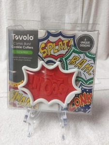 Tovolo Comic Book Burst Cookie Cutters Dishwasher Safe Set-6 NEW Free Shipping - Picture 1 of 10