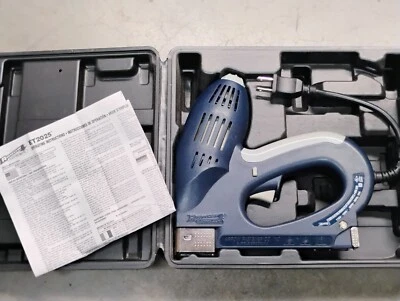 Grapadora eléctrica y pistola de clavos Arrow ET2025 110 V clavadora Brad grapas con estuche Foto 1 de 4