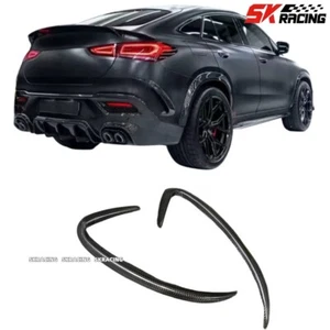 For Mercedes Benz AMG GLE450 53 63 coupe Carbon Fiber Rear Bumper Fins Splitter - Bild 1 von 18