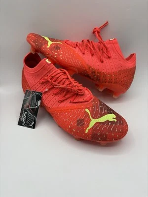 MSRP $200 Puma Future Z 1.4 Fiery Coral FG AG Soccer Cleats Mens Size 9.5 New! - Image 1 of 4