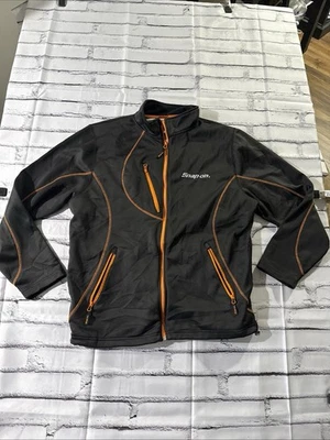Snap On Tools Mens Lethal Full Zip Jacket By Choko XL Black Neon Orange Trim - Image 1 of 4
