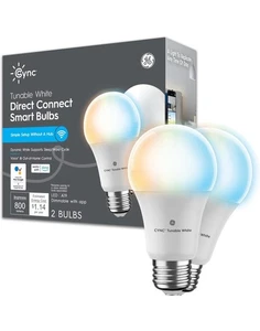 GE CYNC Smart LED Light Bulbs,Tunable White, Bluetooth and Wi-Fi,Works with. A8 - Picture 1 of 7