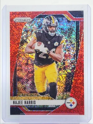 NAJEE HARRIS 2024 PANINI PRIZM FOOTBALL RED SPARKLE STEELERS Q4945 - Image 1 of 2