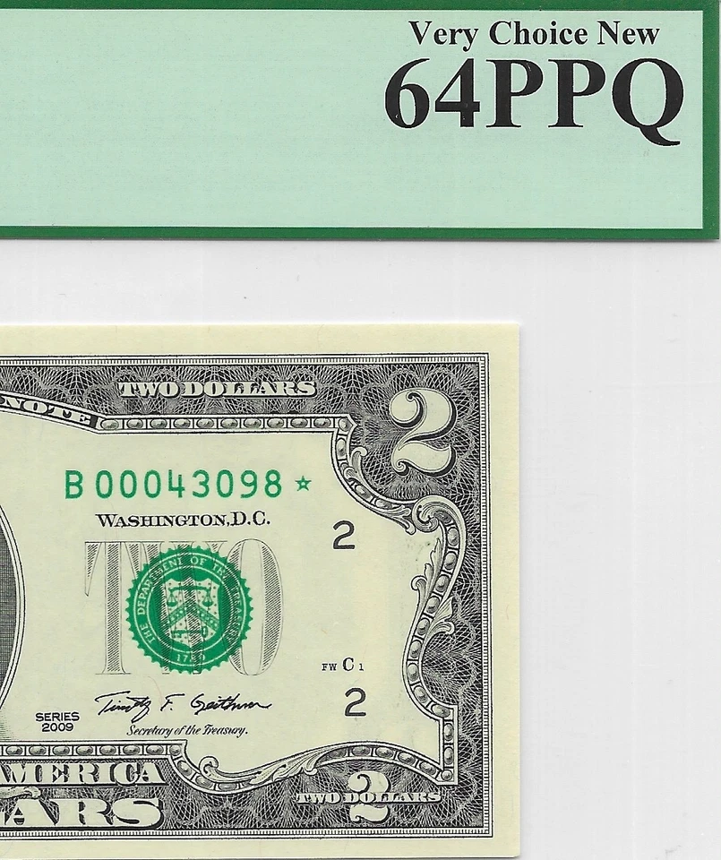 2009 $2 NEW YORK *  STAR * ⭐️. PCGS Very Choice NEW 64 PPQ. Only 128,000 Printed - Image 1 of 3