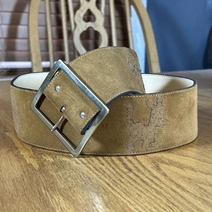 Vintage Garay 7912 Leder Wildleder Gürtel Damen groß Western dick 70er 80er 37" - Bild 1 von 18