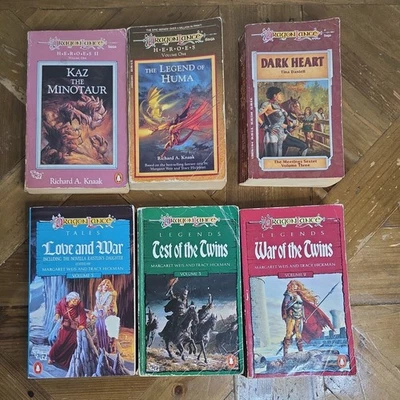 Dragonlance Book Bundle x 6. Heros, Meetings, Tales & Legends. Weis & Hickman. - image 1 of 4