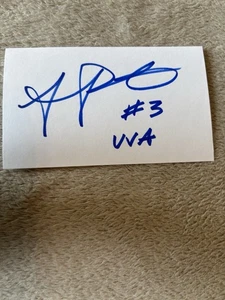 Anthony Poindexter - DB (Virginia - CFBHOF) Baltimore Ravens, Signed in 2009 - Picture 1 of 2