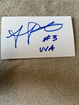 Anthony Poindexter - DB(弗吉尼亚州 - CFBHOF)巴尔的摩乌鸦队,2009 年签名 — 第 1/2 张图片