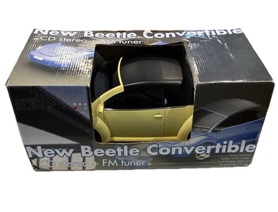 Vtg VW Volkswagen Convertible Beetle CD Player Radio KNG Sharper Image Works! - Image 1 of 4