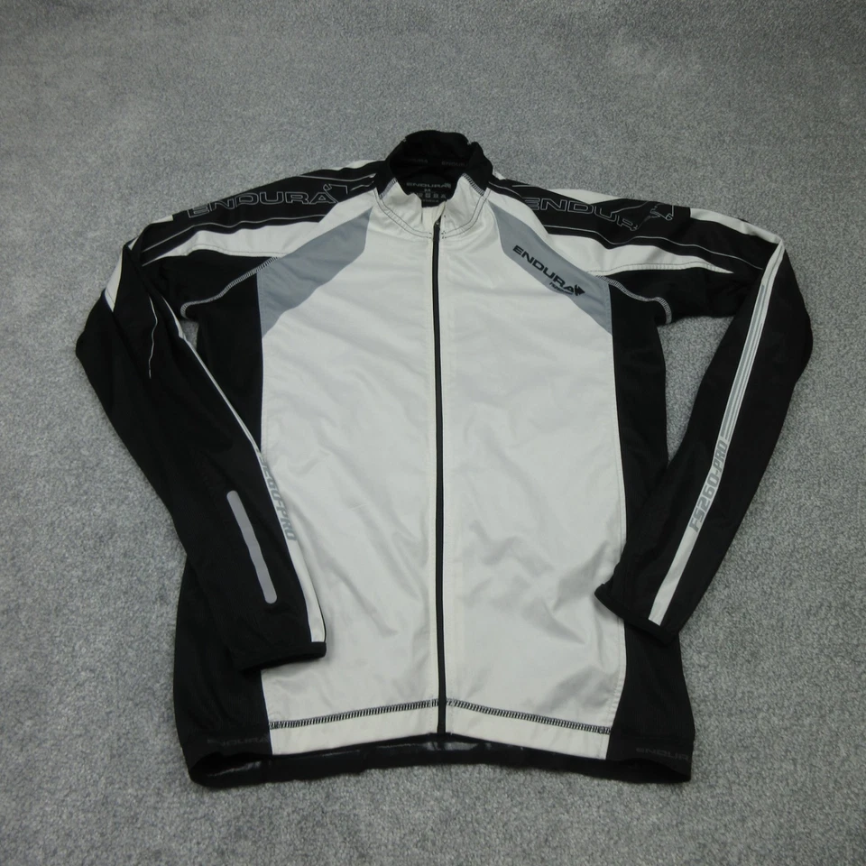 Endura Cycling Jacket Mens Medium White Windstop Pockets Race FS260 Pro Layer - Image 1 of 4