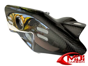 100% Carbon Fiber 2011-2015 Ninja ZX-10R Exhaust Muffler Pipe Heat Shield Cover - Picture 1 of 8
