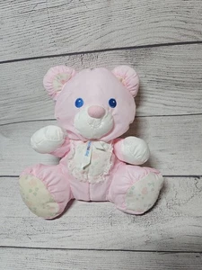 Peluche de colección Fisher Price Puffalump Baby ROSA Bear Sonajero #1214 - 9" de alto 1994 - Imagen 1 de 12