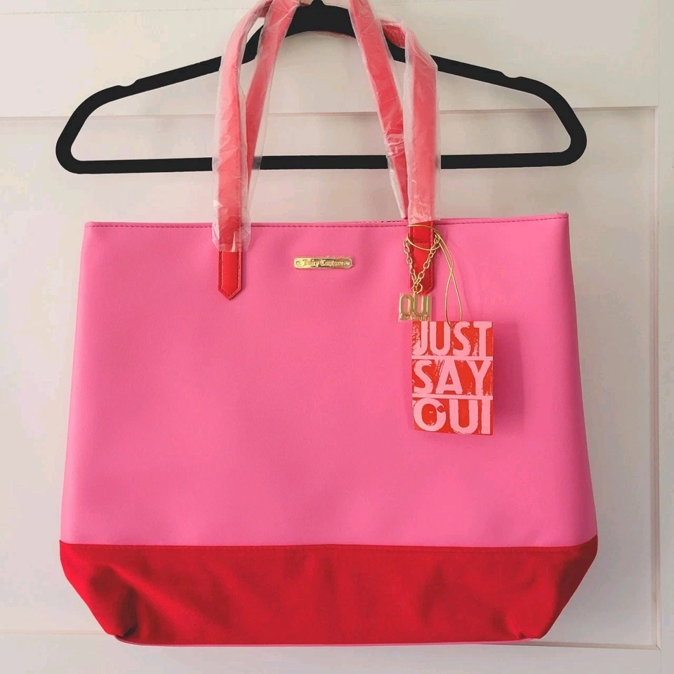 Juicy Couture SHOPPER Bag Pink Large Fragrance Collection 13 X 17 Tote F