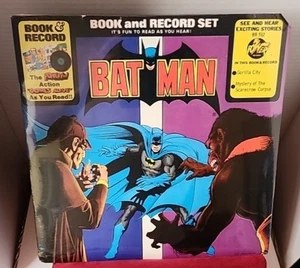Batman Buch & Schallplatten Set 12" Vinyl Album Vintage (1976, DC Comics) versiegelt NEU - Bild 1 von 11