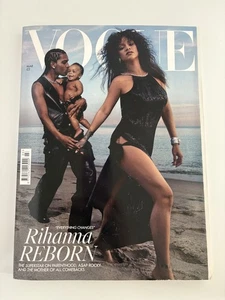 British Vogue UK Magazine March 2023 Rihanna Cover ASAP Rocky Fashion Baby - Picture 1 of 4