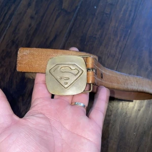 Superman Symbol Abzeichen Gürtelschnalle Lewis Chicago Buckles 1970er DC Comics Vintage - Bild 1 von 2