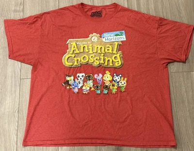 Camiseta Animal Crossing Nintendo Para Hombre Talla 3XL Camiseta Manga Corta Roja *ENVÍO GRATUITO* Foto 1 de 3