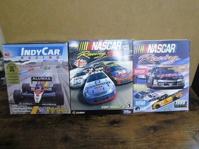 Lot of 3 Collector PC Racing Games NASCAR 99/2002 CD-ROM Sierra IndyCar Papyrus - Image 1 of 4