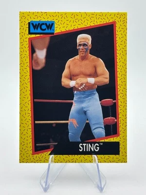 Sting 1991 WCW Impel #10 Scorpion Death Lock Wrestling Card - Image 1 of 2