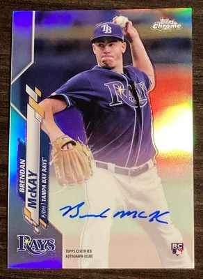 2020 Topps Chrome #RA-BM Brendan McKay Rookie Refractor AUTO #/499 - Image 1 of 2