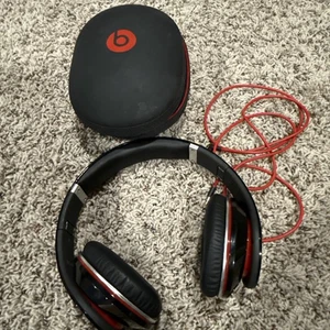 Beats by Dr. Dre Original Studio Wired Over Ear Kopfhörer - Schwarz und Rot - Bild 1 von 5